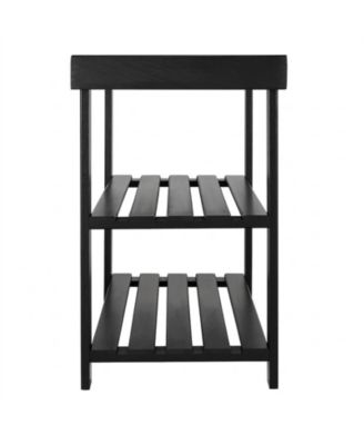 3-Tier Bamboo Shoe Rack Bench,286 lbs Capacity