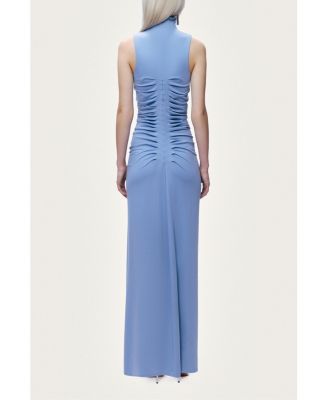 Women's Sleeveless Ruched Maxi Dress