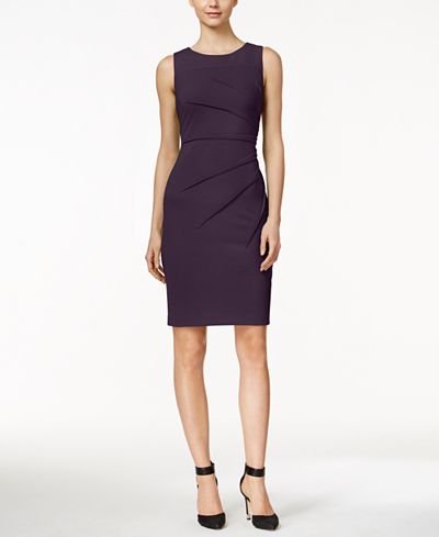 Calvin Klein Sunburst Sheath Dress - Dresses - Women - Macy&#39;s