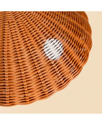 Mushroom Handcrafted Rattan Storage Basket - Wicker