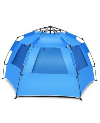 3-4 Person Pop-Up Beach Tent with UPF 50+ Protection and Front Porch