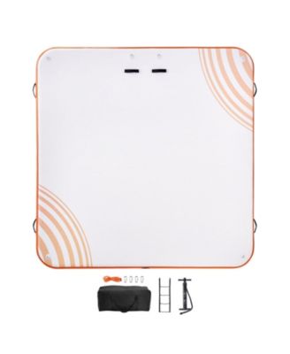 Inflatable Floating Dock with Ladder and Carry Bag