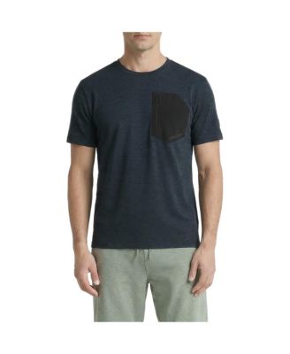Men's Office-Leisure Collection Jersey Short Sleeve Tee with Zip Pocket