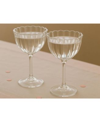 Kira Stemware Coupes, Set of 2