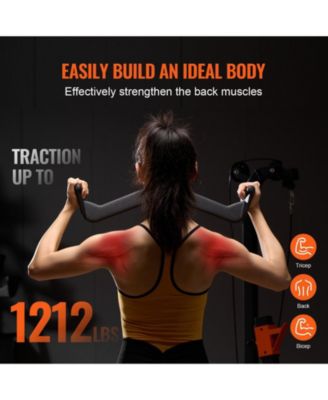 LAT Pulldown Attachments 5 Piece Set with T Bar V Bar and Tricep Bar