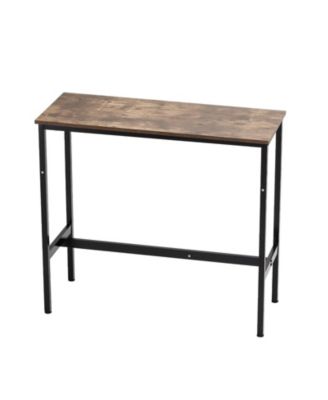 High Top Pub Table with Metal Frame for Kitchen and Living Room