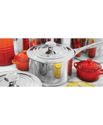 Stainless Steel 3.5-Qt. Covered Saucier Pan