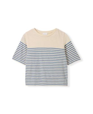 Women's Stripe Sleeve T-shirt