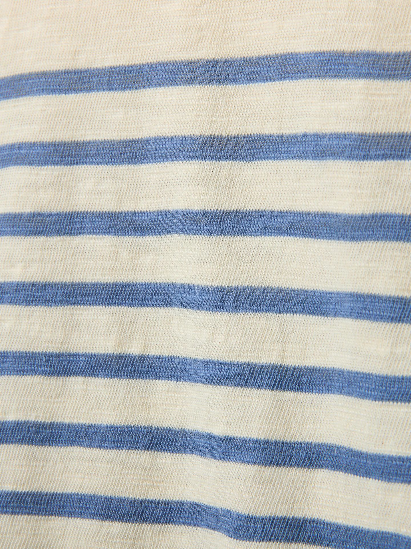 Женская футболка Celtic & Co. Stripe Sleeve, цвет: Синий экрю полосатый — фото 3