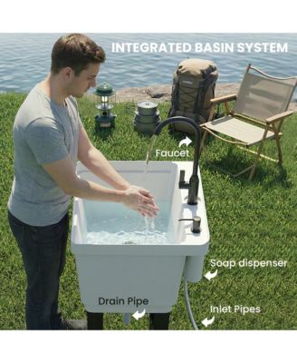 Portable Camping Sink, Handwashing Station Basin