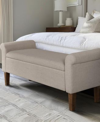 Aubrey 46" Upholstered Storage Bench