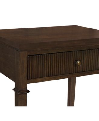Kenna 26" Wood Fluted Drawer Nightstand