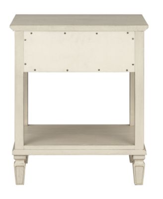 Victoria 24" One-Drawer Wood Bedside Table