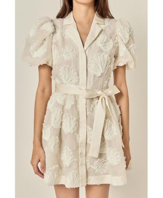 Women's Shell Mini Shirt Dress