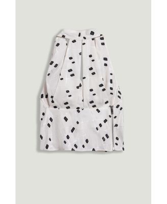 Women's Printed Halter Blouse