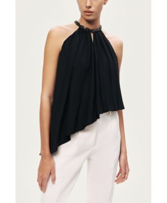 Women's Embellished Halter Blouse