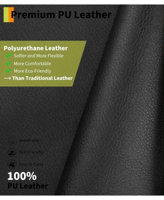 Electric Lift Recliner Chair - Heat and Massage, PU Leather Power Lift Recliner for Elderly and Mobility Impaired, Adjustable Back and Legs