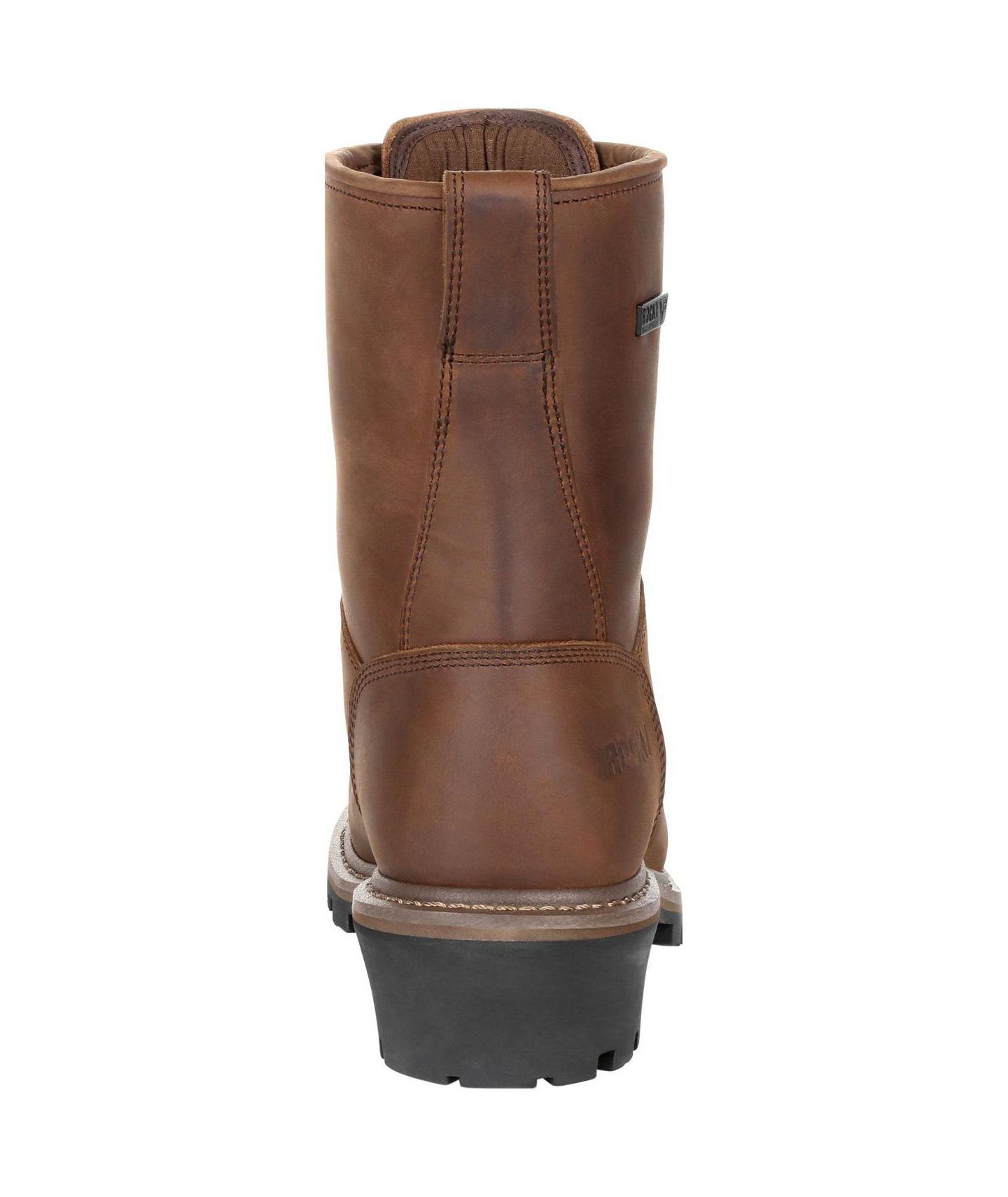 Мужские ботинки ROCKY Square Toe Logger Waterproof Work Boot, цвет: Тёмный коричневый — фото 5