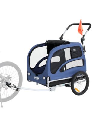 2-in-1 Dog Bike Trailer and Pet Stroller Cart, Supports 100 lbs, Easy Fold with Quick Release Wheels