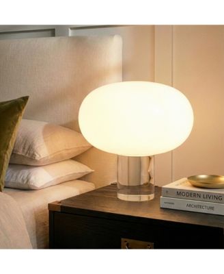  Callisto Oval Frosted Glass Modern LED Table Lamp