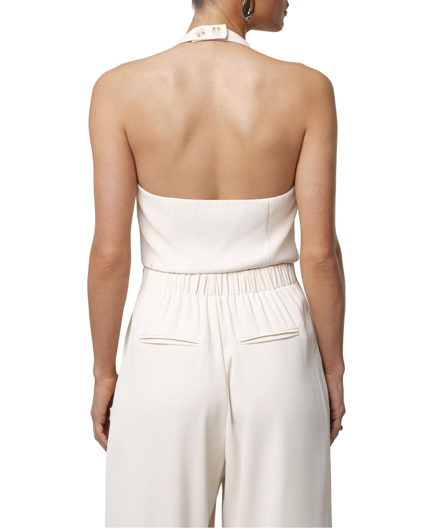 Женский жилет JLUXLABEL Signature Elegance, цвет: Слоновая кость — фото 4