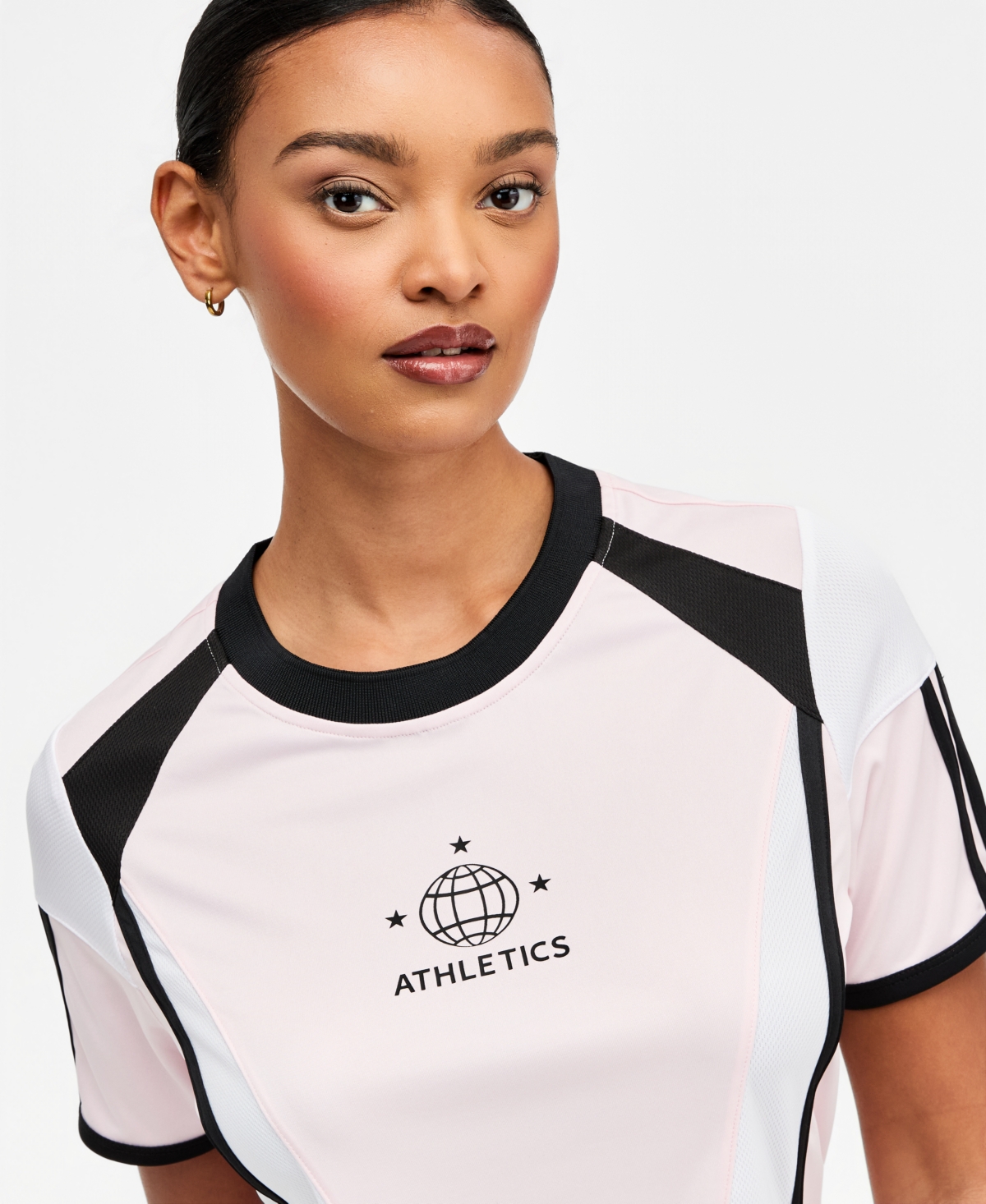 Bar Iii Women's Sporty Colorblocked T-Shirt, Macy's Exclusive