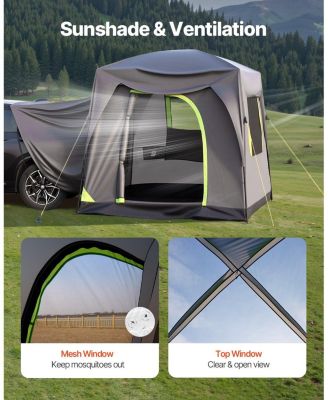 10x8 FT SUV Tent for Camping 5-8 Person with Rainfly Bag