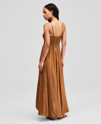 macys brown dress Women's Brown Sundress Work Dresses