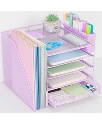 Desk Organizer 5-Tier Tray File Holder Drawer Pen Holder