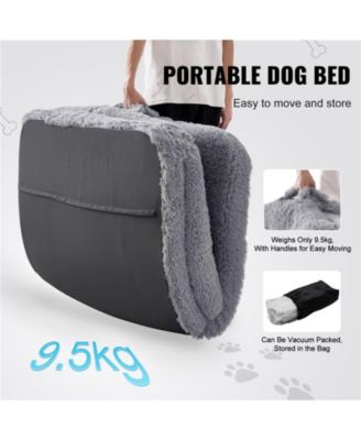 Human Dog Bed 72x48x10 in Washable PV Velvet Foam Cover