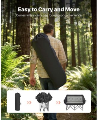 Double Camping Chair for Two 660 lbs with Dual Cup Holders