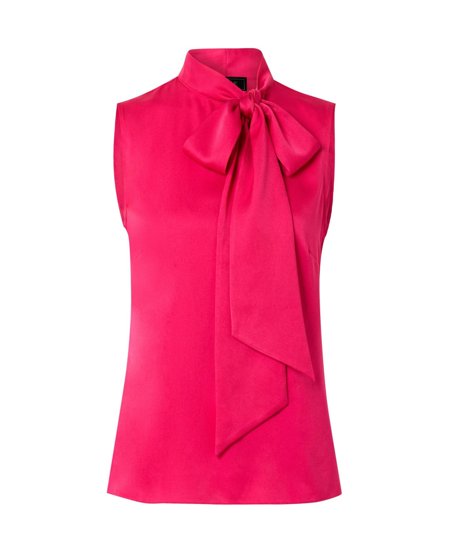 Женская блузка Ivonne Sleeveless Satin with Neck Tie — фото 5