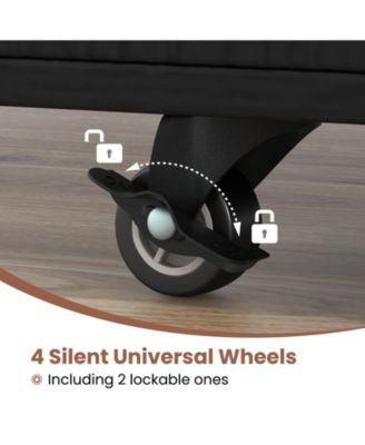 5 Drawer Mobile File Cabinet with Wheels for Living Room