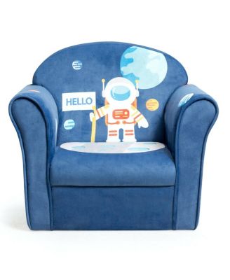 Kids Astronaut Armrest Upholstered Couch