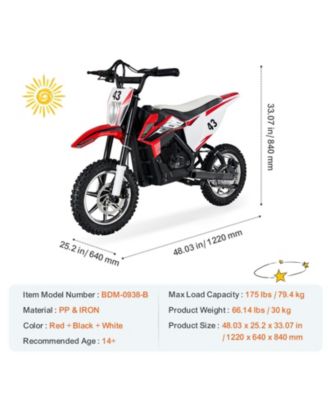 36V Kids Electric Ride On Motorcycle, 15.5 Mph, Ages 14