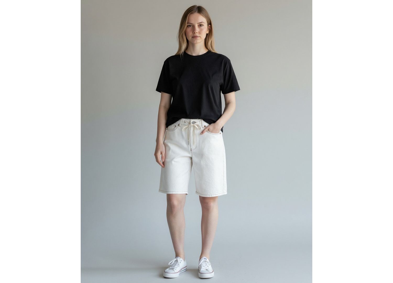 Women's Denim Bermuda Shorts