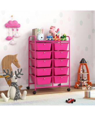 10-Drawer Rolling Storage Cart