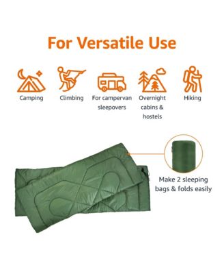 40degree(s)F Cold Weather Two-Person Camping Sleeping Bag Camping Outdoor Recreation Gear