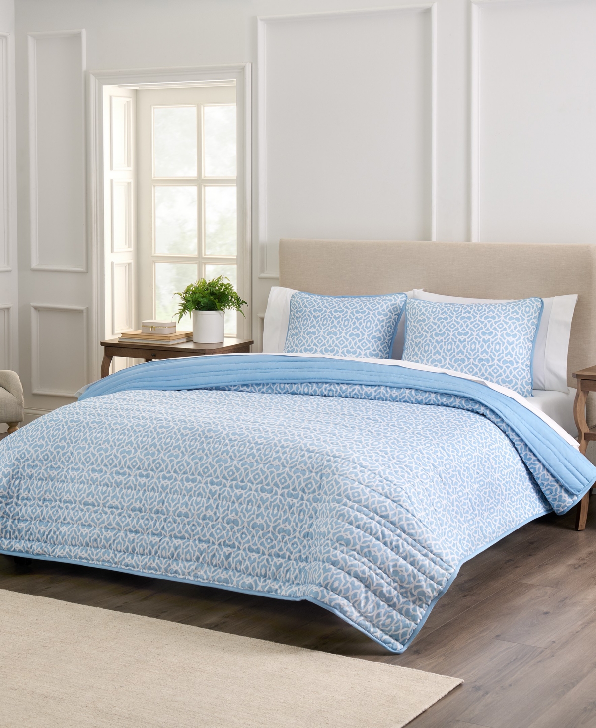 Waverly Kaidyn Print Microfiber 3-Pc. Quilt Set