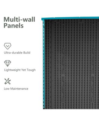 6 Ft. W X 3.5 Ft. D Durable Resin Outdoor Storage Shed With Floor And Double Doors