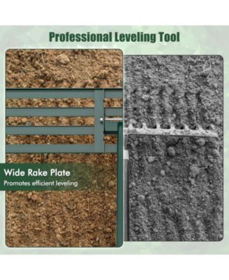 Heavy Duty Lawn Leveling Rake in for Soil