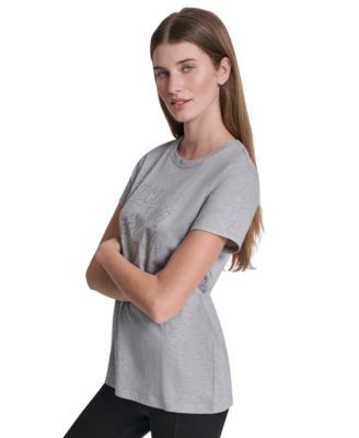 Women's Triple Rhinestone Foil Logo T-Shirt