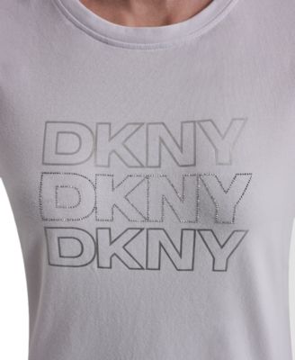 Women's Triple Rhinestone Foil Logo T-Shirt