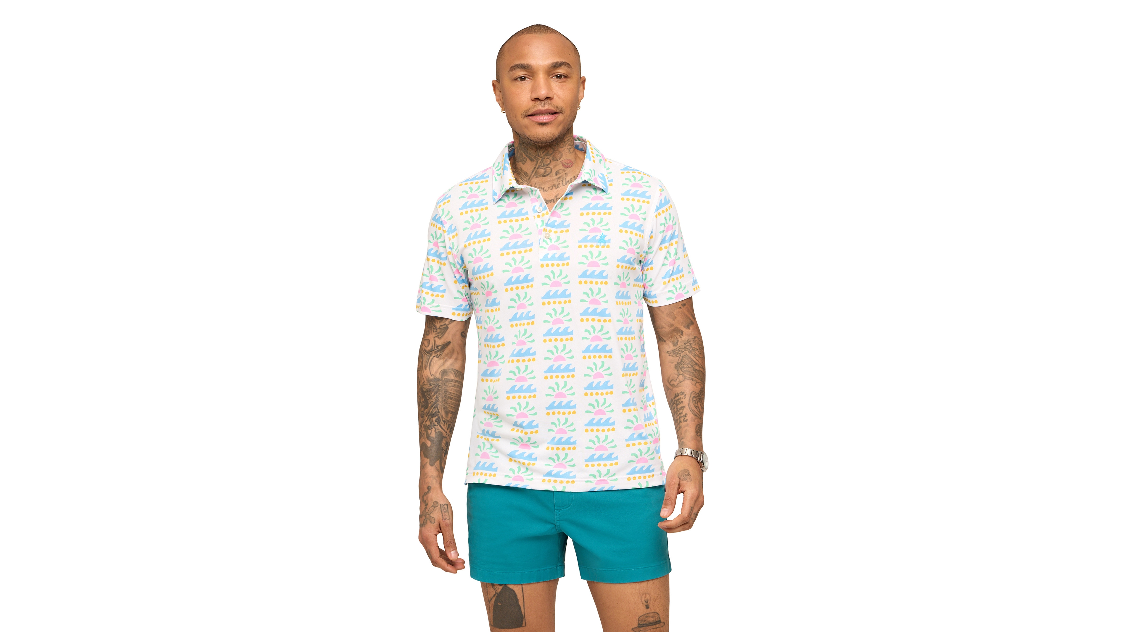 Chubbies Men's The Easygoer Printed Polo Shirt