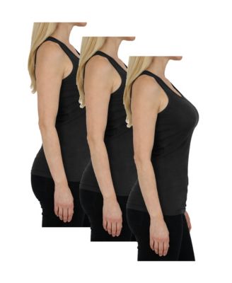 Women's Loose Fit Ribbed Tank Top-3 Pack