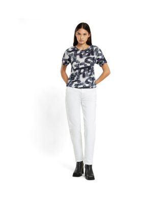 Women's Sprayed Letters Top