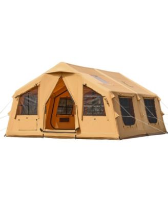 8 to 12 Person Inflatable Glamping Tent with Skylights