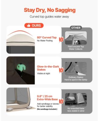 INOLAI Pop Up Screen House Tent with Carry Bag for Outdoor Activities