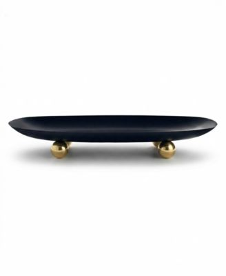 Temari Footed 5.62" Oval Platter