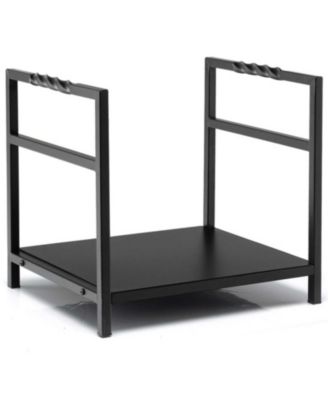 Steel Firewood Log Holder with Raised Feet and Carrying Handles